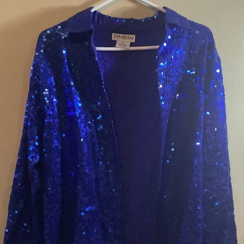 SIMRIN- INDIGO BLUE WOMEN'S JACKET SIZE PL.